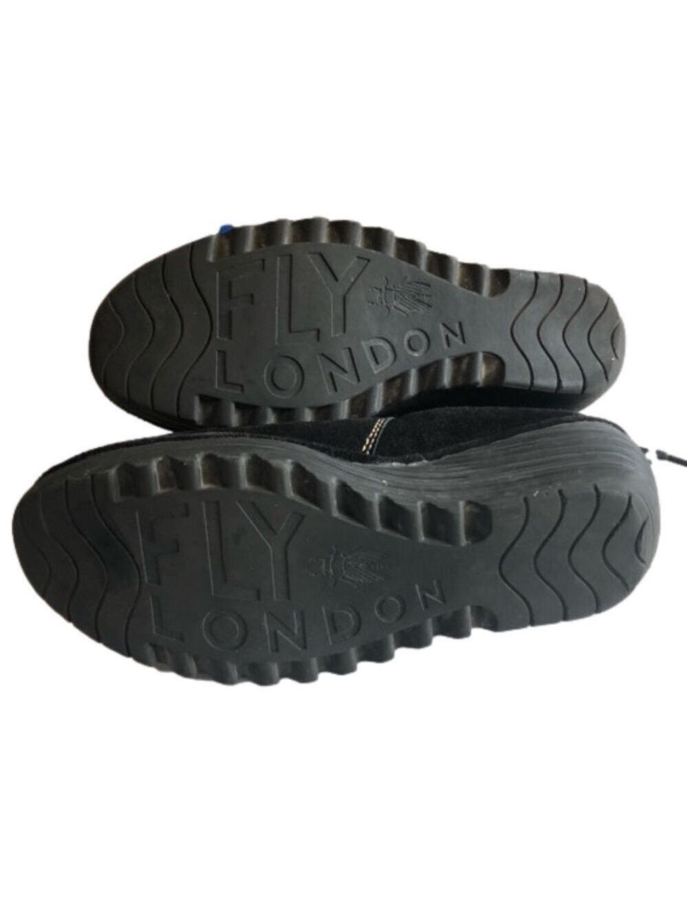Fly London Size 40(9) Yama wedge heel ankle bootie. Black suede gripper tread - Picture 7 of 13